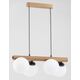Lampa wisząca Alfac Alfa Aragon 63095 lampa wisząca zwis 4x40W E14 drewno/biała 12897344 5900458630956