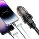 Ładowarka 4kom.pl Ładowarka samochodowa CC45W USB USB-C Type C 2-Port Car Charger PowerDelivery PD 45W QuickCharge QC 3.0 Black 12940725 9490713931707