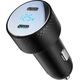 Ładowarka Joyroom Ładowarka samochodowa Joyroom JR-CCD02 2x USB-C 70W LED czarna 12940964 6956116776855