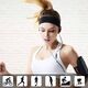 Elastyczna materiałowa opaska na głowę do biegania fitness różowa 12942209 9145576257746