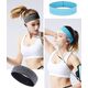 Elastyczna materiałowa opaska na głowę do biegania fitness różowa 12942209 9145576257746