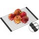Zlewozmywak GraniteQ Quadron | KURT 110 | kuchenny zlewozmywak granitowy CZARNY kropkowany | wymiary: 59,5 x 50 x 21,5 cm | akcesoria: syfon, dozownik, deska, Qmata | 1-komorowy wpuszczany | podbudowa szafki: od 60 cm 12945682 5904310998543