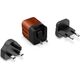 Ładowarka Energizer Energizer Ultimate - Ładowarka sieciowa Multiplug EU / UK / US GaN 20W PD (Walnut burl) 12996270 3492548232222