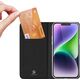 Dux Ducis Etui do iPhone 15 pokrowiec z klapką i portfelem na kartę Dux Ducis Skin Pro - czarne 13001911 6934913025352