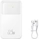 Powerbank Baseus Comet 10000mAh Biały 13019866 6932172628758
