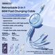 Kabel USB Remax USB-A - USB-C + microUSB + Lightning 1.2 m Czarny 13026755 6954851208044