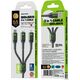 Kabel USB Wekome USB-A - USB-C + microUSB + Lightning 1.2 m Zielony (WK-WDC-170_BLACK) 13026838 6941027631980