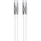 Kabel USB Wekome USB-C - USB-C 1 m Biały (WK-WDC-188_WHITE) 13026871 6941027632963