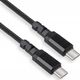 Kabel USB Maclean USB-C - USB-C 1 m Czarny (3) 13026881 5902211130543