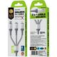 Kabel USB Wekome USB-A - USB-C + microUSB + Lightning 1.2 m Srebrny (WK-WDC-170_SILVER) 13027013 6941027631997