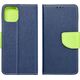 OEM Kabura Fancy Book do SAMSUNG A14 4G / A14 5G granatowy / limonkowy 13088316 5903396194313