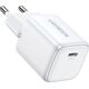 Ładowarka Ugreen Ładowarka sieciowa UGREEN 15324 Nexode mini, USB-C, PD3.0, QC4.0, GaN, 20W (biały) 13109992 6941876213245