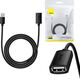 Kabel USB Baseus USB-A - USB-A 1.5 m Czarny (B00631101111-00) 13117348 6932172629878