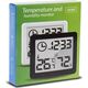 GreenBlue Termometr/higrometr z funkcjš zegara GB384W Biały 13122985 5902211130789
