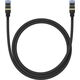 Baseus Kabel sieciowy w oplocie kat. 7 Baseus Ethernet RJ45, 10Gbps, 1m (czarny) 13123401 6932172646561