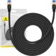 Baseus Kabel sieciowy w oplocie kat. 7 Baseus Ethernet RJ45, 10Gbps, 8m (czarny) 13123407 6932172646622