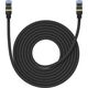 Baseus Kabel sieciowy w oplocie kat. 7 Baseus Ethernet RJ45, 10Gbps, 8m (czarny) 13123407 6932172646622
