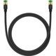Baseus Kabel sieciowy w oplocie kat. 8 Baseus Ethernet RJ45, 40Gbps, 1m (czarny) 13123412 6932172646776