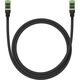 Baseus Kabel sieciowy w oplocie kat. 8 Baseus Ethernet RJ45, 40Gbps, 1m (czarny) 13123412 6932172646776