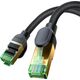 Baseus Kabel sieciowy w oplocie kat. 8 Baseus Ethernet RJ45, 40Gbps, 1m (czarny) 13123412 6932172646776
