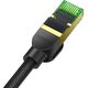 Baseus Kabel sieciowy w oplocie kat. 8 Baseus Ethernet RJ45, 40Gbps, 1m (czarny) 13123412 6932172646776