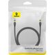 Baseus Kabel sieciowy w oplocie kat. 8 Baseus Ethernet RJ45, 40Gbps, 1m (czarny) 13123412 6932172646776