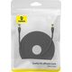 Baseus Kabel sieciowy w oplocie kat. 8 Baseus Ethernet RJ45, 40Gbps, 20m (czarny) 13123413 6932172646783