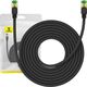 Baseus Kabel sieciowy w oplocie kat. 8 Baseus Ethernet RJ45, 40Gbps, 8m (czarny) 13123417 6932172646820