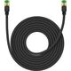 Baseus Kabel sieciowy w oplocie kat. 8 Baseus Ethernet RJ45, 40Gbps, 8m (czarny) 13123417 6932172646820