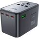 Ładowarka Acefast Multifunkcyjna ładowarka sieciowa podróżna Acefast Z1, 2xUSB-A, 3xUSB-C, GaN, 67W, US/EU/UK/AU (czarna) 13132514 6974316282495