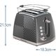 Toster Russell Hobbs Groove 26392-56 szary 13136223 5038061143348