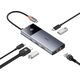 HUB USB Baseus Hub 6w1 Baseus Metal Gleam 2 Series, USB-C do 2xUSB 3.0 +USB-C + HDMI + USB-C PD + Ethernet RJ45 13168147 6932172643294