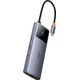 HUB USB Baseus Hub 6w1 Baseus Metal Gleam 2 Series, USB-C do 2xUSB 3.0 +USB-C + HDMI + USB-C PD + Ethernet RJ45 13168147 6932172643294