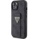 Guess Guess GUHCP15SPGS4TDK iPhone 15 6.1" czarny/black hardcase Grip Stand 4G Triangle Strass 13171301 3666339197292