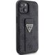 Guess Guess GUHCP15SPGS4TDK iPhone 15 6.1" czarny/black hardcase Grip Stand 4G Triangle Strass 13171301 3666339197292