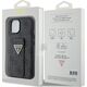 Guess Guess GUHCP15SPGS4TDK iPhone 15 6.1" czarny/black hardcase Grip Stand 4G Triangle Strass 13171301 3666339197292