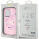 Guess Guess GUHMP15LHRSGSP iPhone 15 Pro 6.1" różowy/pink hardcase Ring Stand Script Glitter MagSafe 13171315 3666339156480