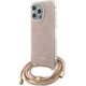 Guess Guess GUHCP15LHC4SEP iPhone 15 Pro 6.1" różowy/pink hardcase Crossbody Cord 4G Print 13171365 3666339148362