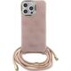 Guess Guess GUHCP15XHC4SEP iPhone 15 Pro Max 6.7" różowy/pink hardcase Crossbody Cord 4G Print 13171375 3666339148379