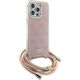Guess Guess GUHCP15XHC4SEP iPhone 15 Pro Max 6.7" różowy/pink hardcase Crossbody Cord 4G Print 13171375 3666339148379