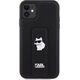 Karl Lagerfeld Karl Lagerfeld KLHCN61GSACHPK iPhone 11 / Xr 6.1" czarny/black hardcase Gripstand Saffiano Choupette Pins 13177506 3666339207335
