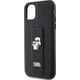 Karl Lagerfeld Karl Lagerfeld KLHCN61GSAKCPK iPhone 11 / Xr 6.1" czarny/black hardcase Gripstand Saffiano Karl&Choupette Pins 13177507 3666339206772