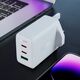 Ładowarka Acefast Acefast ładowarka GaN 65W 3 porty (1xUSB, 2xUSB C PD) wtyczka UK biała (A44) 13177923 6974316281801