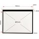 Ekran do projektora Art ART HAND SCREEN 96inch 146x195cm MA-96 4:3 13205830 5906721171478