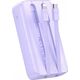 Powerbank Joyroom Joyroom JR-PBC06 z wbudowanymi kablami USB-C / Lightning 30W 10000mAh - fioletowy 13217626 6956116776473