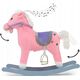 Milly Mally Koń na biegunach Łatek Pink 13219863 5901761128741