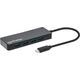 HUB USB Manhattan Manhattan 168410 huby i koncentratory USB Type-C 5000 Mbit/s Czarny 13238529 766623168410