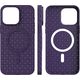 Hurtel Plecione etui MagSafe Woven Case do iPhone 14 Pro - granatowe 13250072 9145576281208