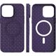 Hurtel Plecione etui MagSafe Woven Case do iPhone 15 Pro Max - czarne 13250089 9145576281345