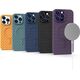 Hurtel Plecione etui MagSafe Woven Case do iPhone 15 Pro Max - czarne 13250089 9145576281345